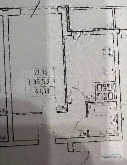 1-к. квартира, 41,1 м, 22/26 эт. - Фото 0