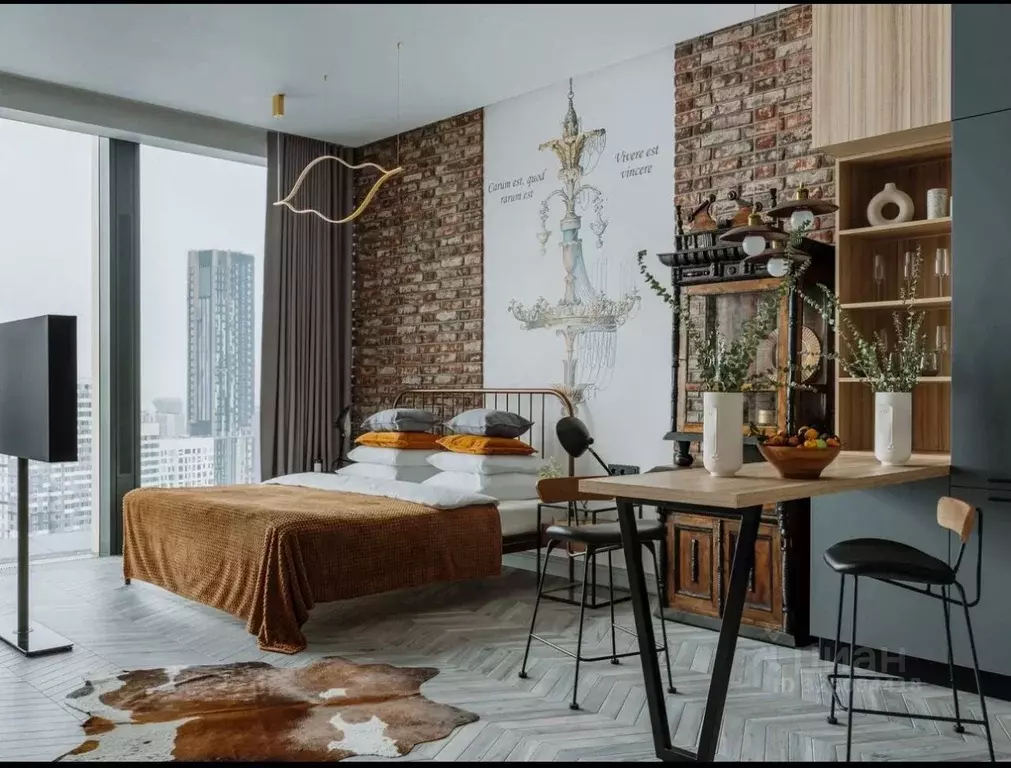 Студия Москва 1-й Красногвардейский проезд, 22с1 (51.2 м) - Фото 1