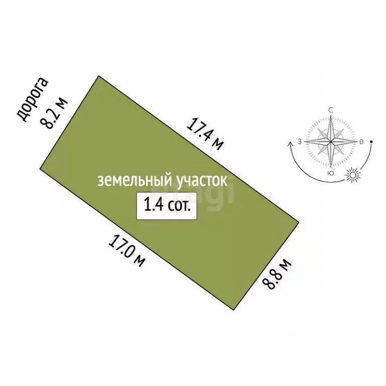 Участок в Ростовская область, Ростов-на-Дону 3-я Тернистая ул. (6.0 ... - Фото 2