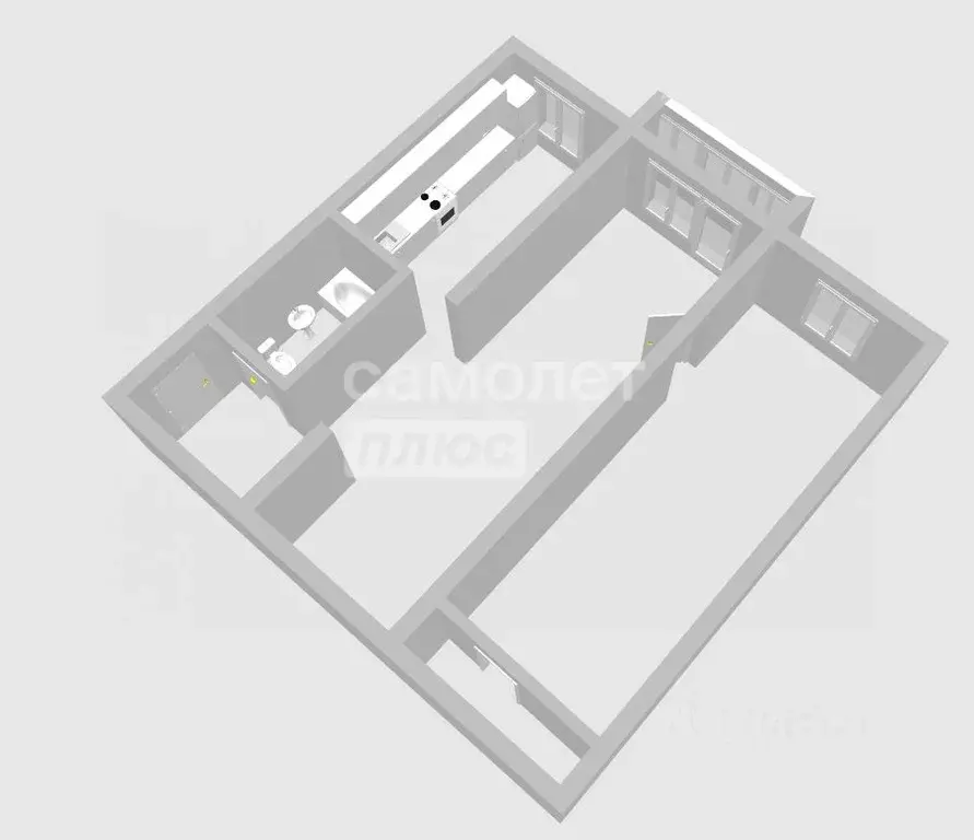 2-к кв. Пензенская область, Пенза ул. Дзержинского, 3 (45.0 м) - Фото 1