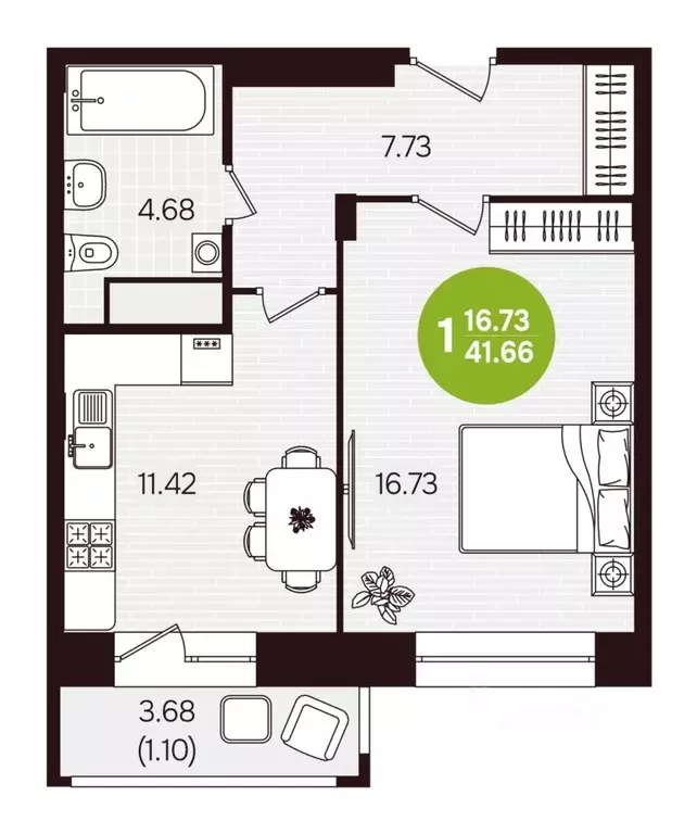 1-к кв. Чувашия, Новочебоксарск ул. Воинов-интернационалистов, поз24 ... - Фото 1