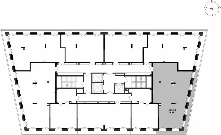3-комнатная квартира: Казань, ЖК Яналиф (109.93 м) - Фото 1