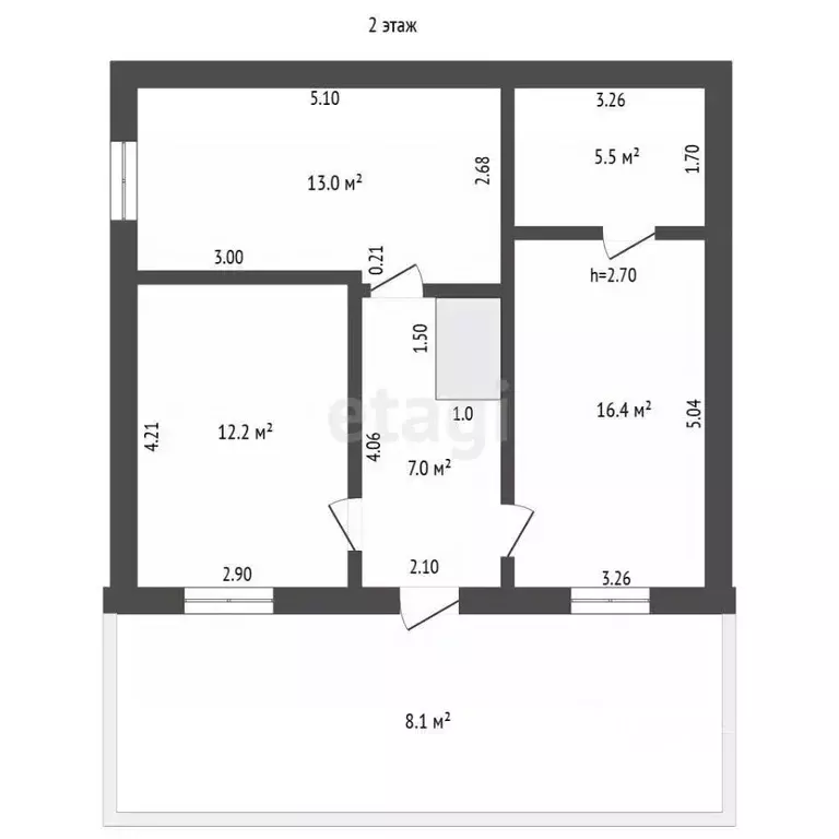 Дом в Башкортостан, Стерлитамак Агидель СНТ, пер. 12-й (118 м) - Фото 1