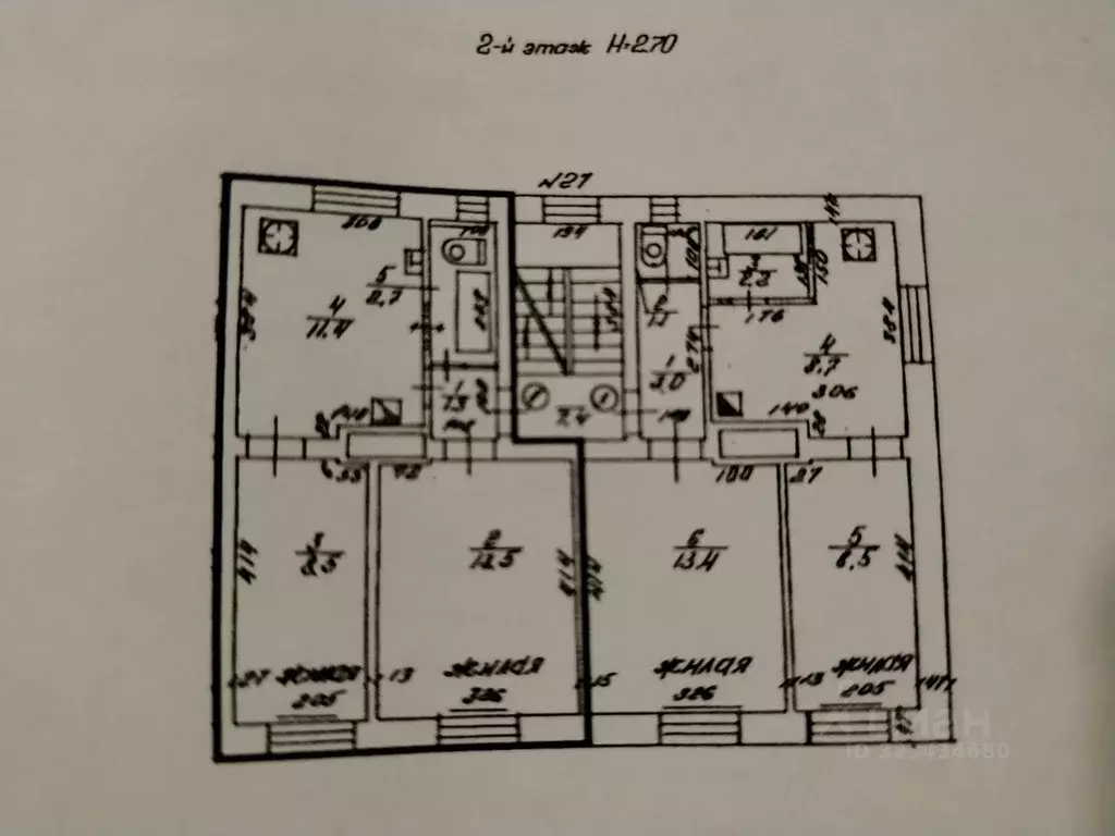 2-к кв. Калининградская область, Калининград просп. Калинина, 27 (37.4 ... - Фото 0