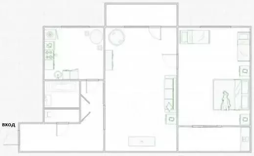 2-к кв. Московская область, Люберцы ул. Мира, 11 (45.0 м) - Фото 2
