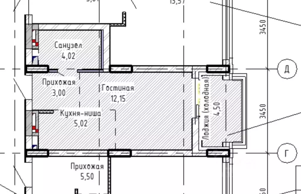 Студия Свердловская область, Екатеринбург ул. Мраморская, 13 (24.0 м) - Фото 0