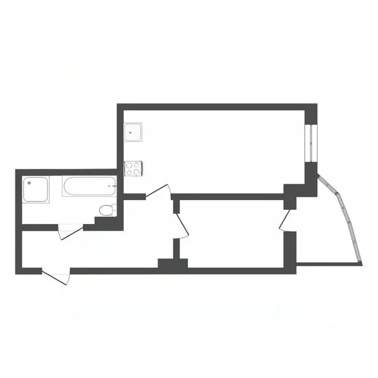 1-к кв. Тюменская область, Тюмень ул. Василия Гольцова, 9 (41.8 м) - Фото 1