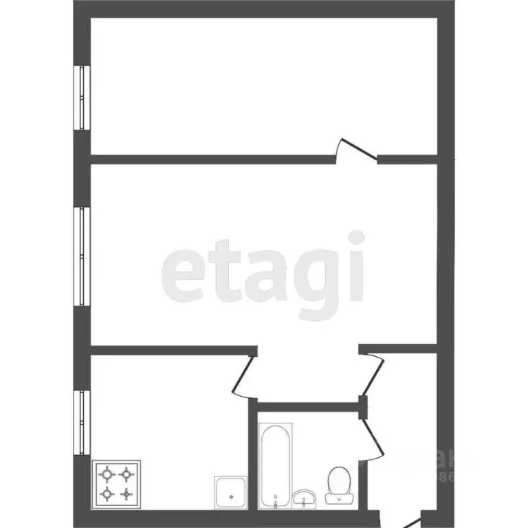 2-к кв. Омская область, Омск просп. Мира, 8 (44.6 м) - Фото 2