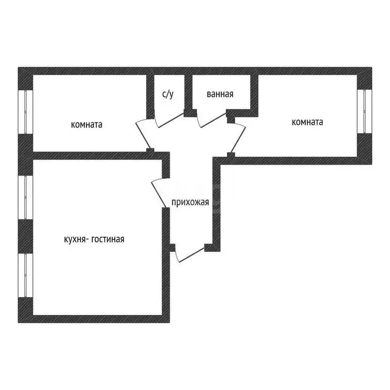 3-комнатная квартира: Нижний Новгород, проспект Ленина, 57к5 (65.1 м) - Фото 0