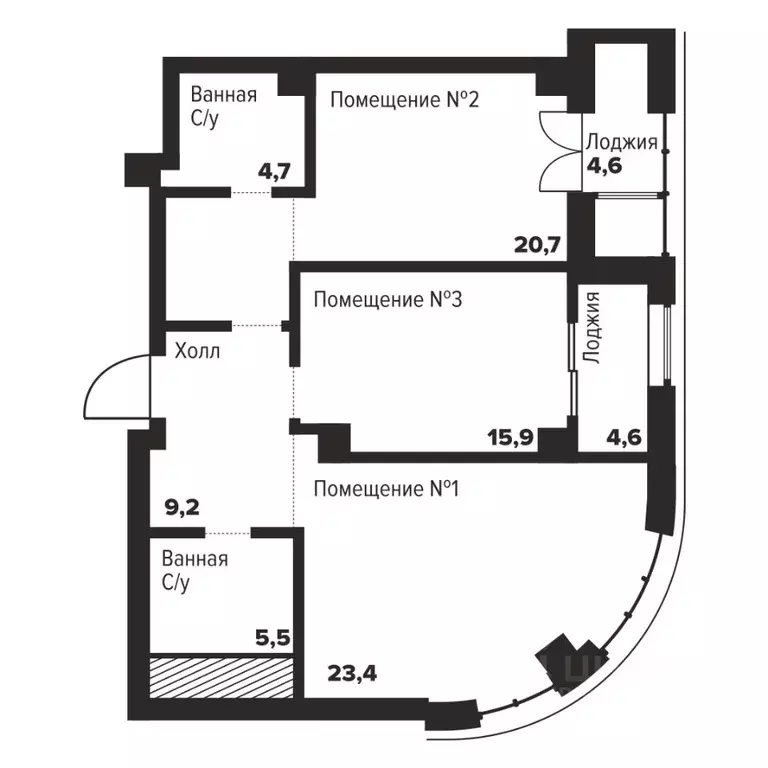 2-к кв. Челябинская область, Челябинск ул. Труда, 157А (79.4 м) - Фото 0