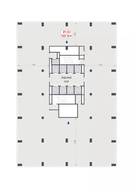 Офис (1537.18 м) - Фото 0