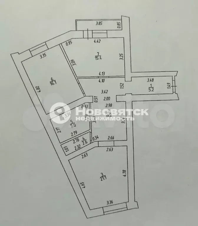 2-к. квартира, 83,6 м, 7/16 эт. - Фото 0