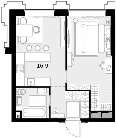 1-к кв. Москва ул. Демьяна Бедного, 24С8 (45.5 м) - Фото 0