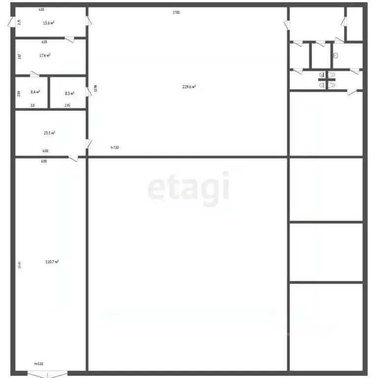 Склад в Калужская область, Калуга проезд 1-й Академический, 8 (437 м) - Фото 2