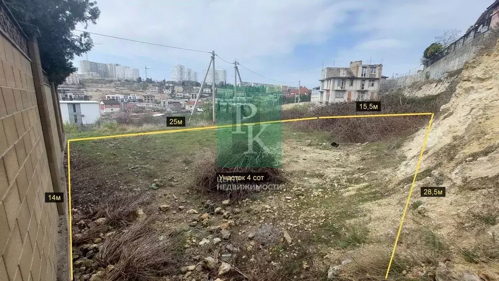 Участок в Севастополь ул. Муссонная, 18 (4.0 сот.) - Фото 1