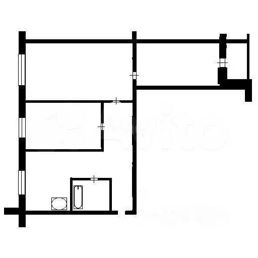 3-к. квартира, 59,4 м, 1/9 эт. - Фото 0