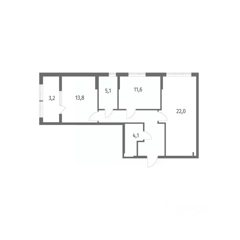 2-к кв. Калининградская область, Калининград пос. Лермонтовский, ул. ... - Фото 1