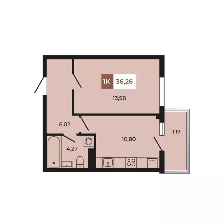 1-к кв. Ростовская область, Аксайский район, Щепкинское с/пос, пос. ... - Фото 1