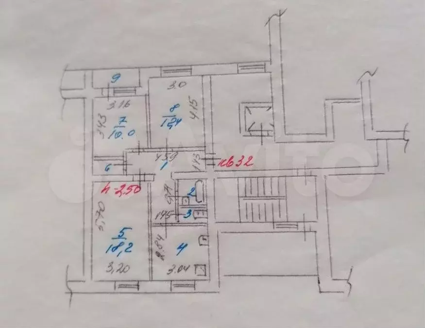 3-к. квартира, 66,5 м, 8/10 эт. - Фото 0