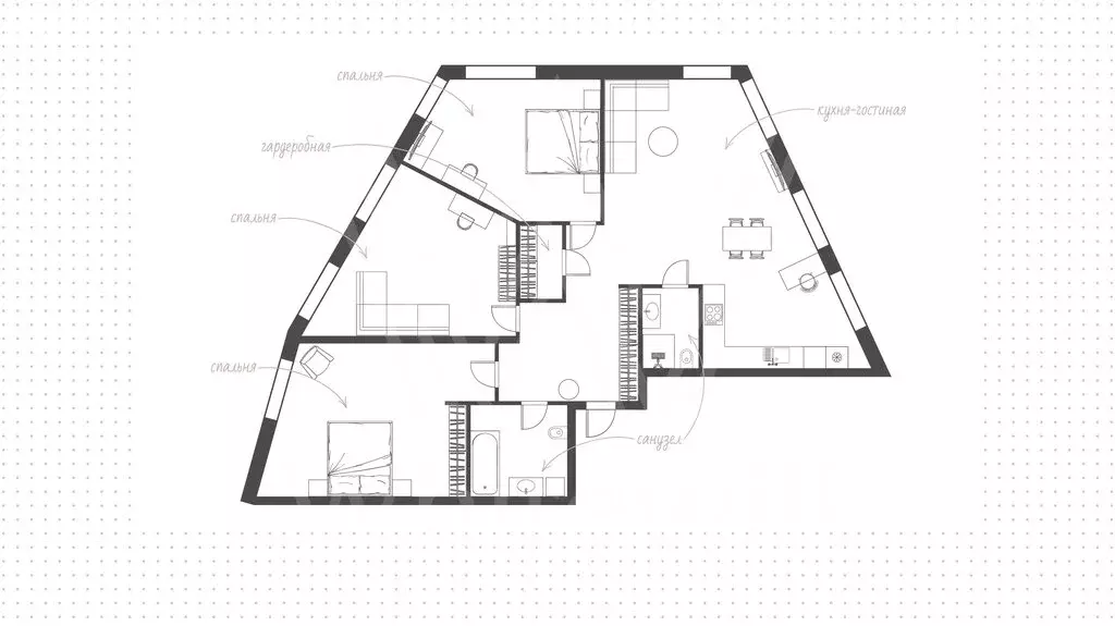 4-комнатная квартира: Москва, улица Лобачевского, 120к1 (108 м) - Фото 0