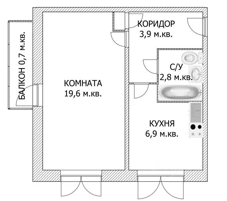 1-к кв. Пермский край, Краснокамск ул. Калинина, 18 (33.5 м) - Фото 0