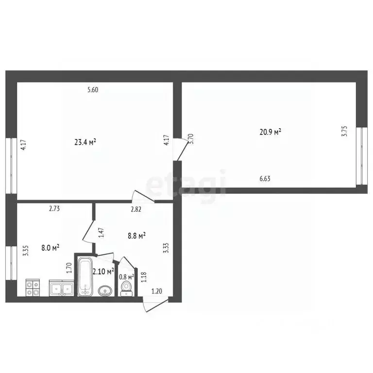 2-к кв. Крым, Феодосия бул. Старшинова, 12 (64.0 м) - Фото 2