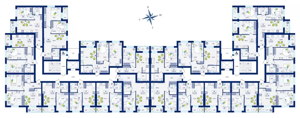 1-к кв. Калининградская область, Зеленоградск  (34.71 м) - Фото 2