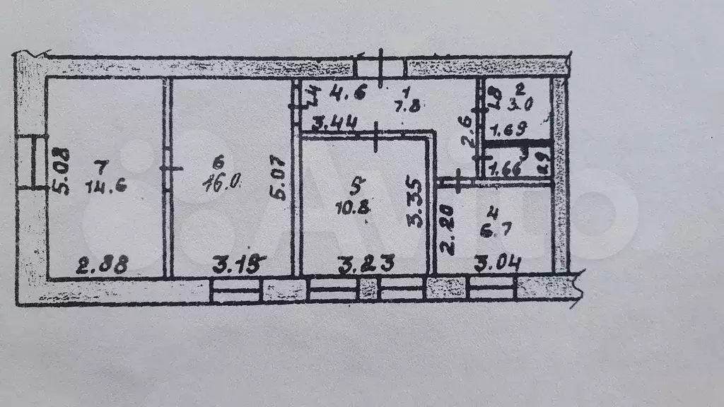 3-к. квартира, 60 м, 1/2 эт. - Фото 0