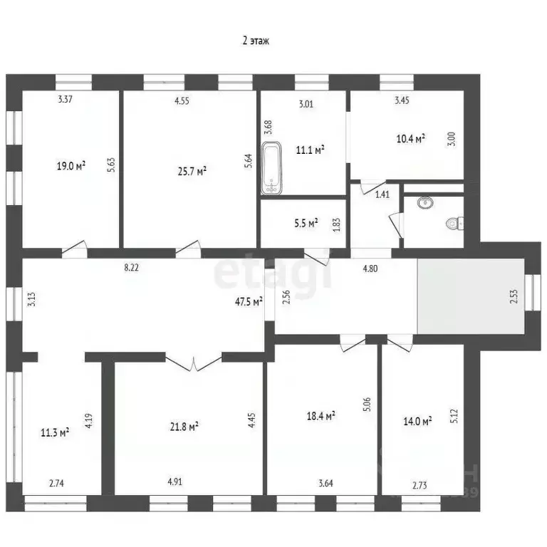 Дом в Вологодская область, Вологда Благовещенская ул., 59 (767 м) - Фото 2