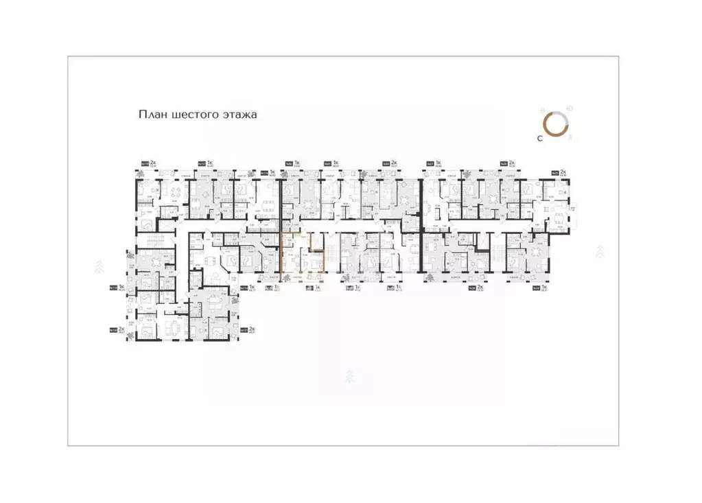 1-к кв. Калининградская область, Светлогорск Новая ул., 108-114 (43.95 ... - Фото 1