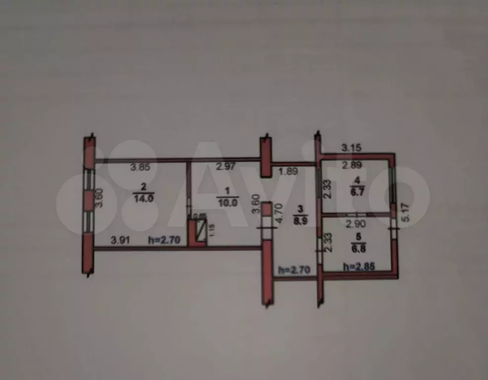 2-к. квартира, 46,4 м, 1/1 эт. - Фото 0