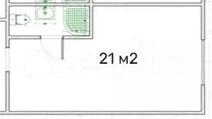 Апартаменты-студия, 21 м, 1/5 эт. - Фото 0