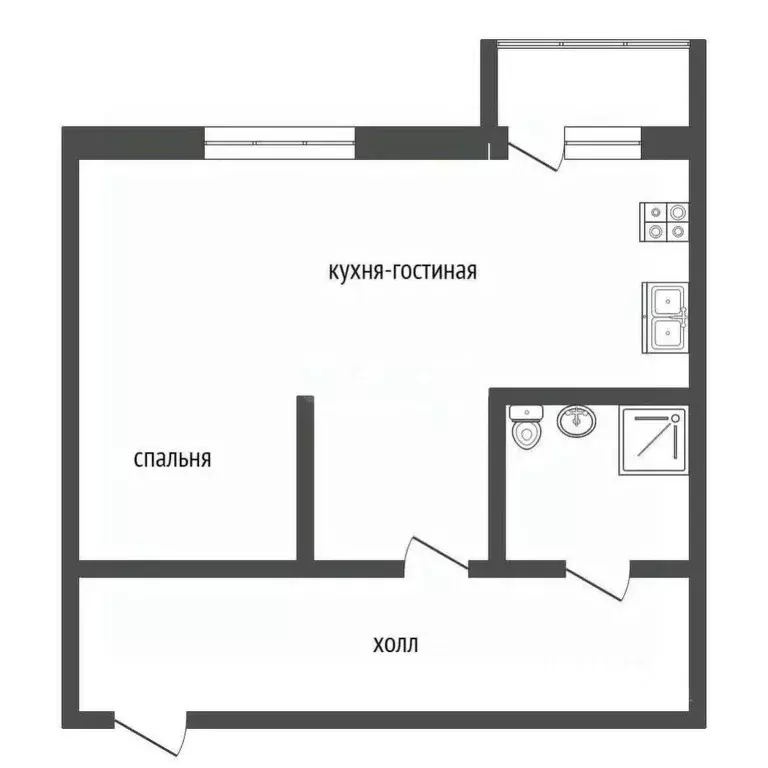 Студия Ростовская область, Ростов-на-Дону Лермонтовская ул., 22/5-9 ... - Фото 1