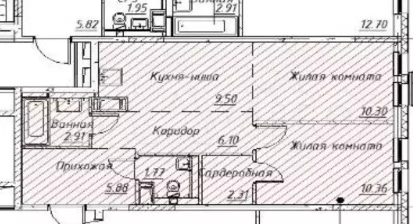 1-к. квартира, 50 м, 14/17 эт. - Фото 0