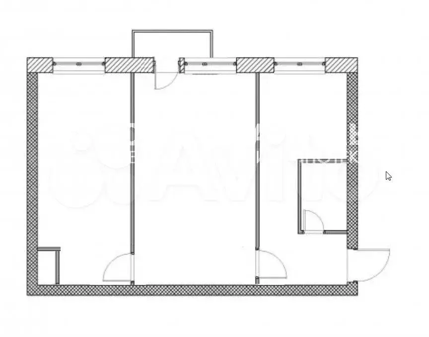 2-к. квартира, 43 м, 4/5 эт. - Фото 0