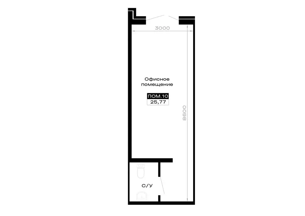 Помещение свободного назначения (25.77 м) - Фото 2