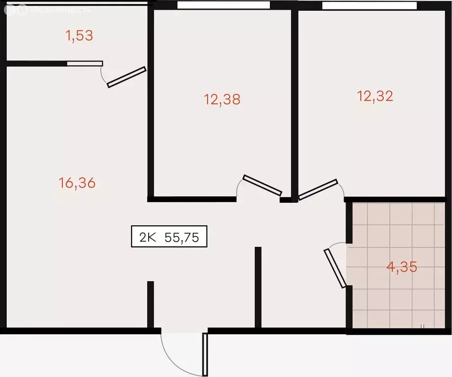 2-комнатная квартира: Динской район, Южно-Кубанское сельское ... - Фото 2