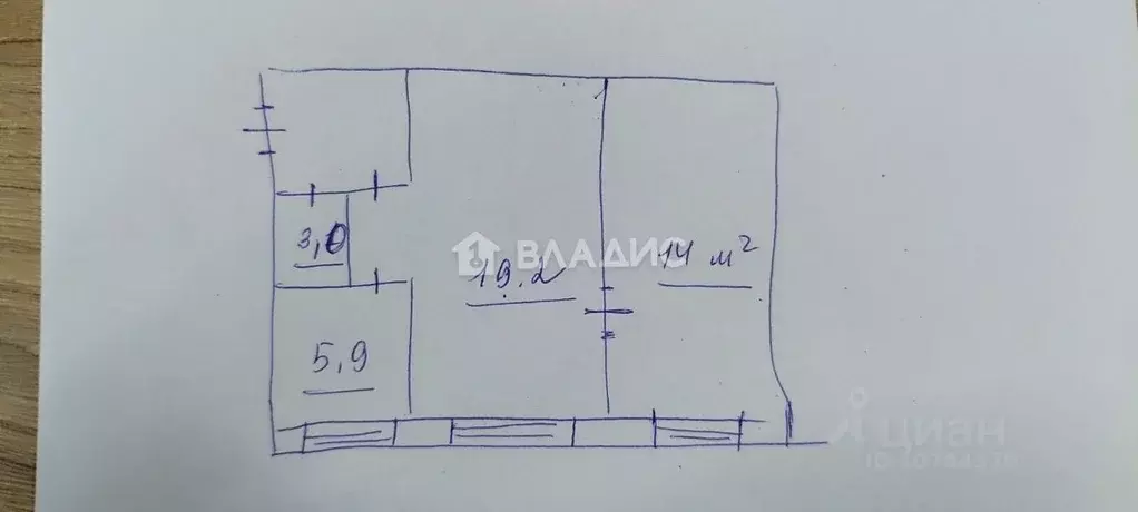 2-к кв. Кемеровская область, Кемерово ул. Гагарина, 155 (45.0 м) - Фото 1