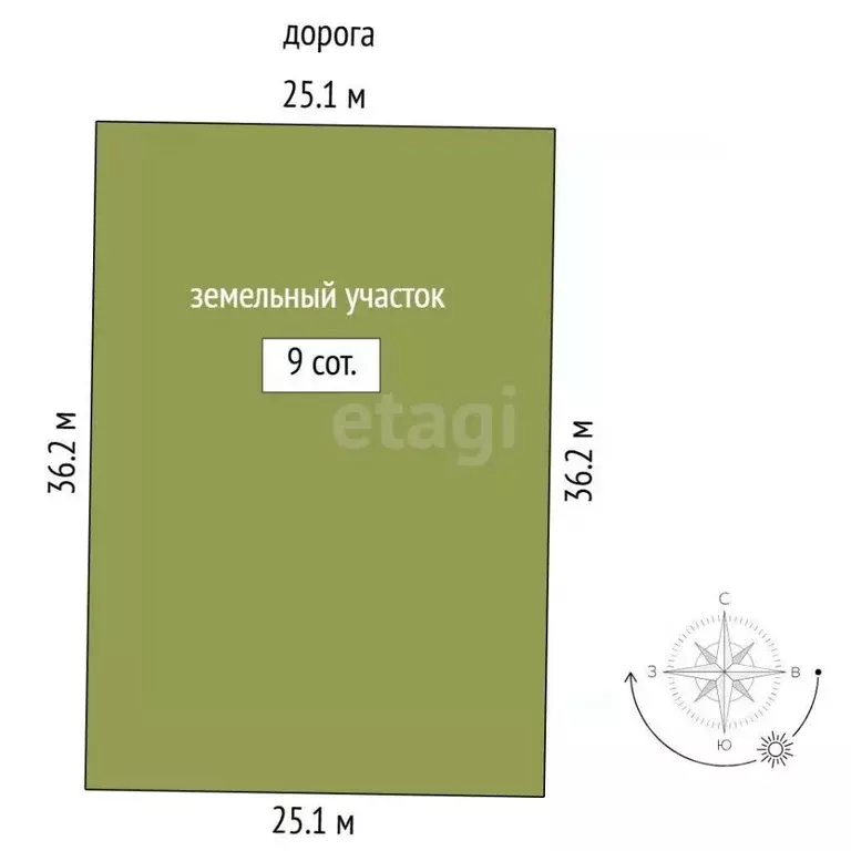 Участок в Тюменская область, Нижнетавдинский муниципальный округ, ... - Фото 1