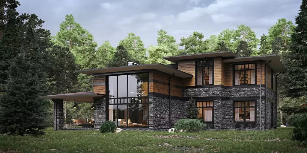 Коттедж в Ленинградская область, Всеволожский район, Бугровское ... - Фото 1