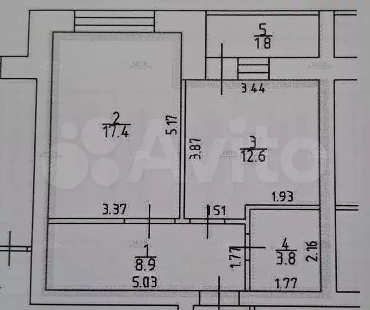 1-к. квартира, 42,7 м, 7/12 эт. - Фото 0