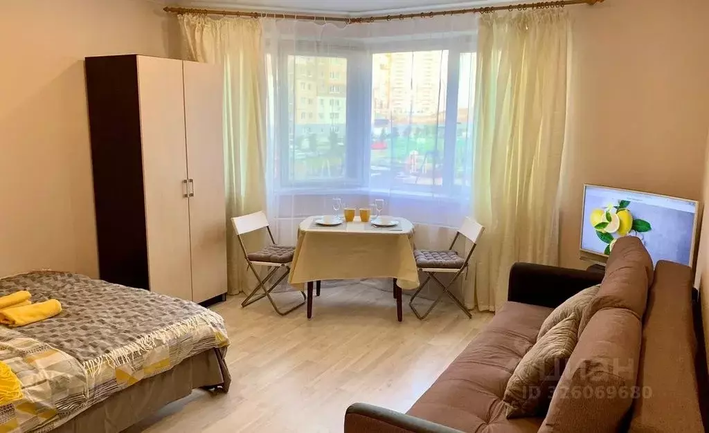 Студия Московская область, Домодедово Южный мкр, ул. Курыжова, 30 ... - Фото 1