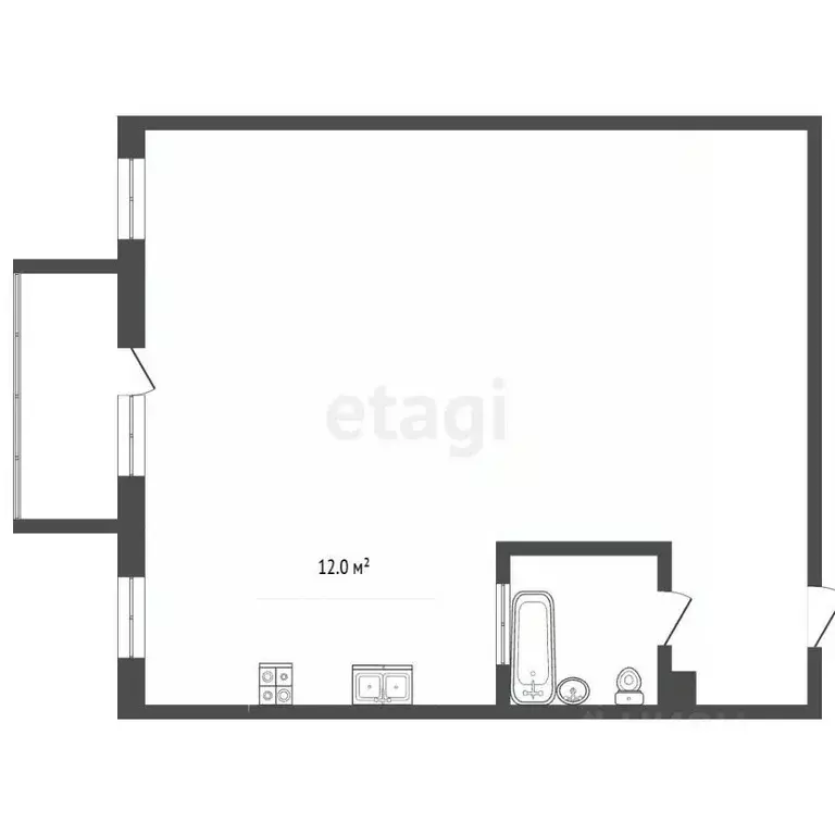 1-к кв. Крым, Евпатория ул. Фрунзе, 31 (43.8 м) - Фото 2