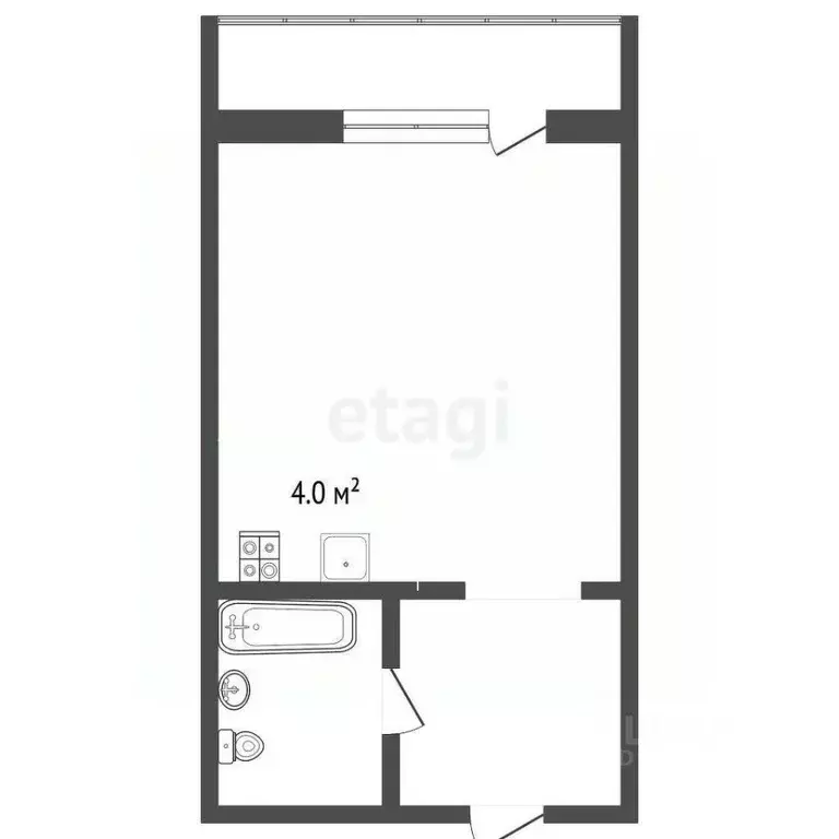 Студия Ставропольский край, Ессентуки ул. Фридриха Энгельса (17.9 м) - Фото 2