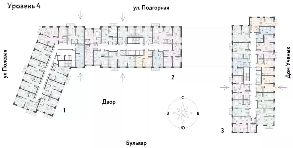 3-комнатная квартира: Тюмень, Подгорная улица, 73 (51.72 м) - Фото 1