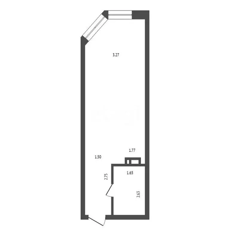 Квартира-студия: Красноярск, улица Партизана Железняка, 38 (31 м) - Фото 1