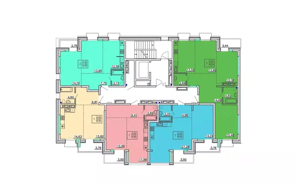 Свободной планировки кв. Бурятия, Улан-Удэ Энергетик мкр,  (40.96 м) - Фото 2