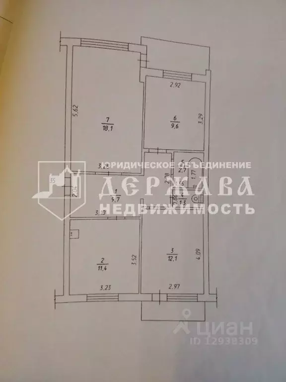 3-к кв. Кемеровская область, Юрга бул. Металлургов, 6А (64.9 м) - Фото 2