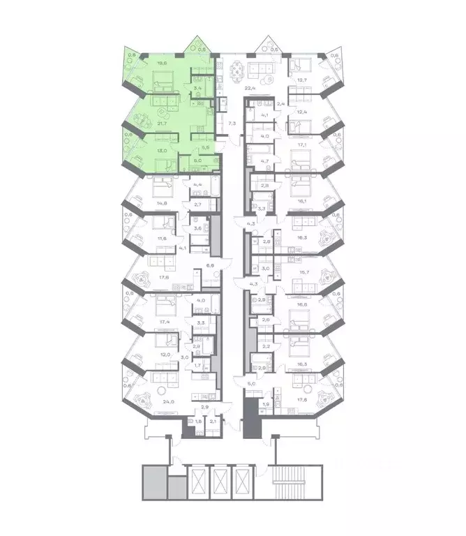 2-к кв. Москва Крылатская ул., 23 (69.88 м) - Фото 1