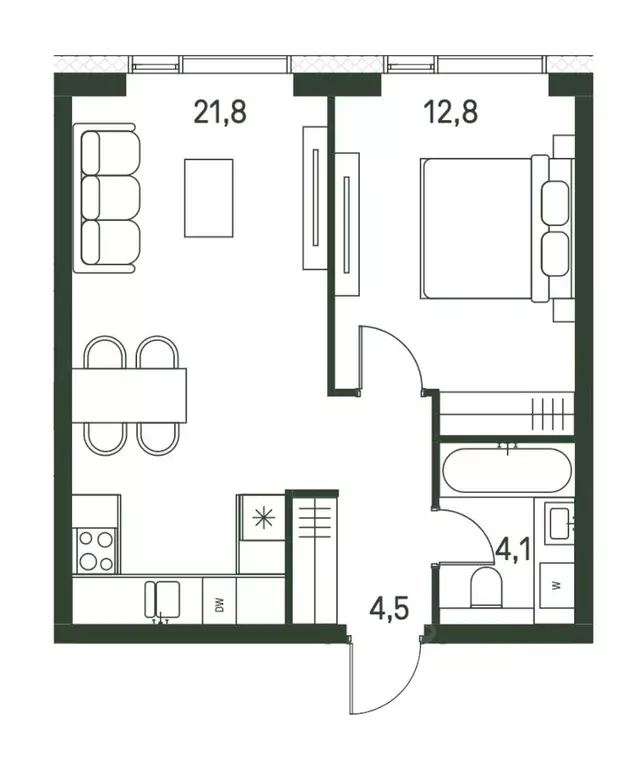 1-к кв. Москва проезд 4-й Красногорский, 3 (43.2 м) - Фото 0